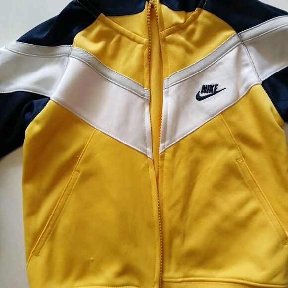 2-piece Nike Athletic Navy Blue,Yellow,  White Track Outfit Toddler 3T  Zip-Up - Picture 5 of 16